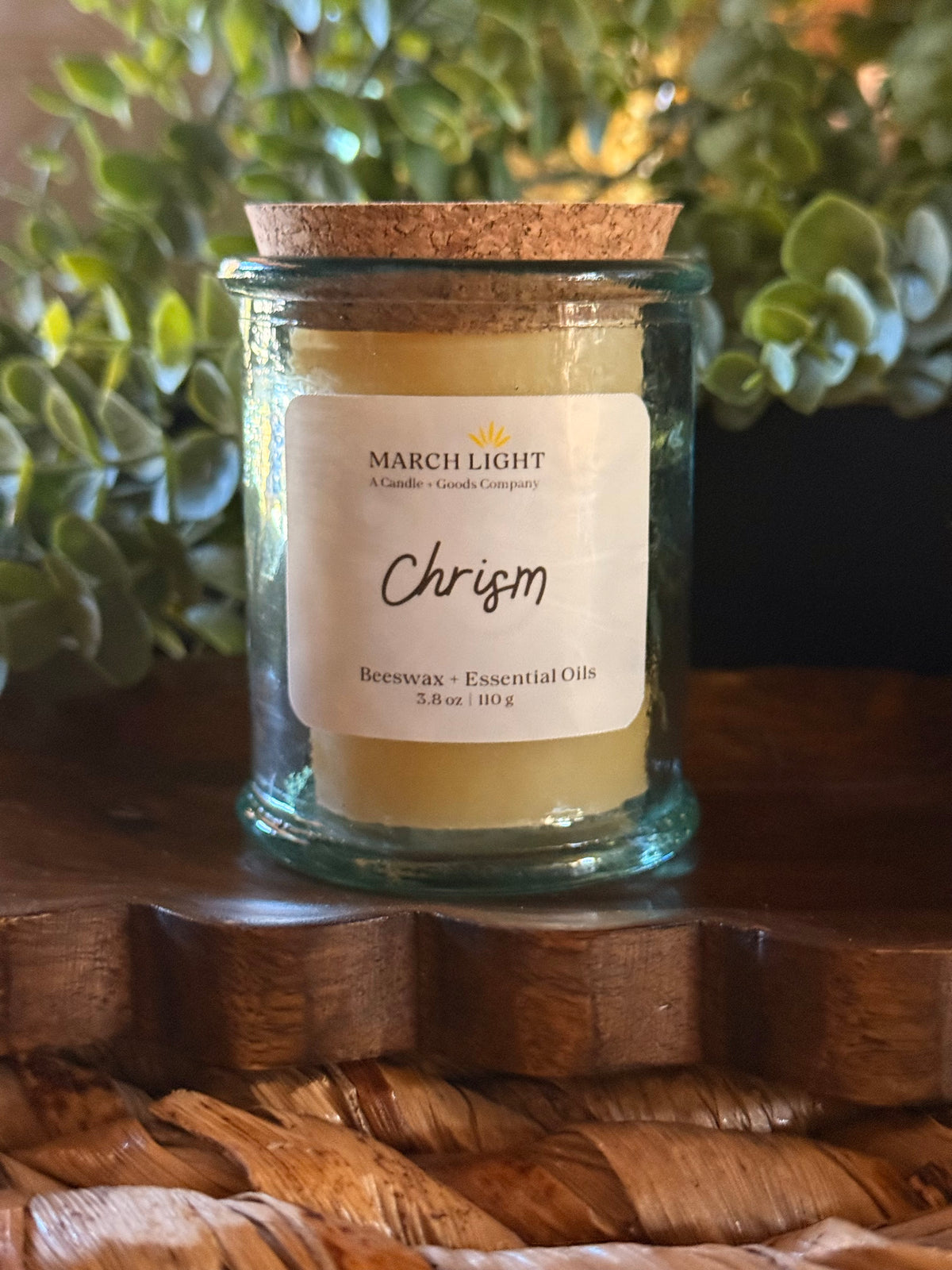 Chrism Beeswax Candle