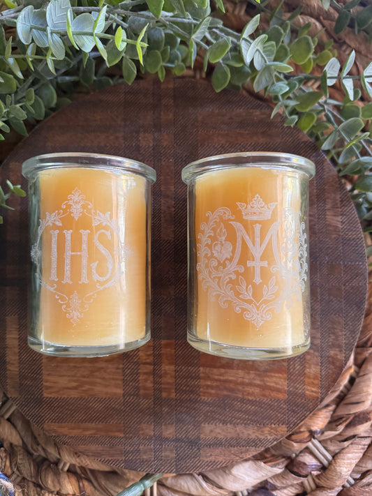 Holy Name of Jesus Devotional Candle(Short)