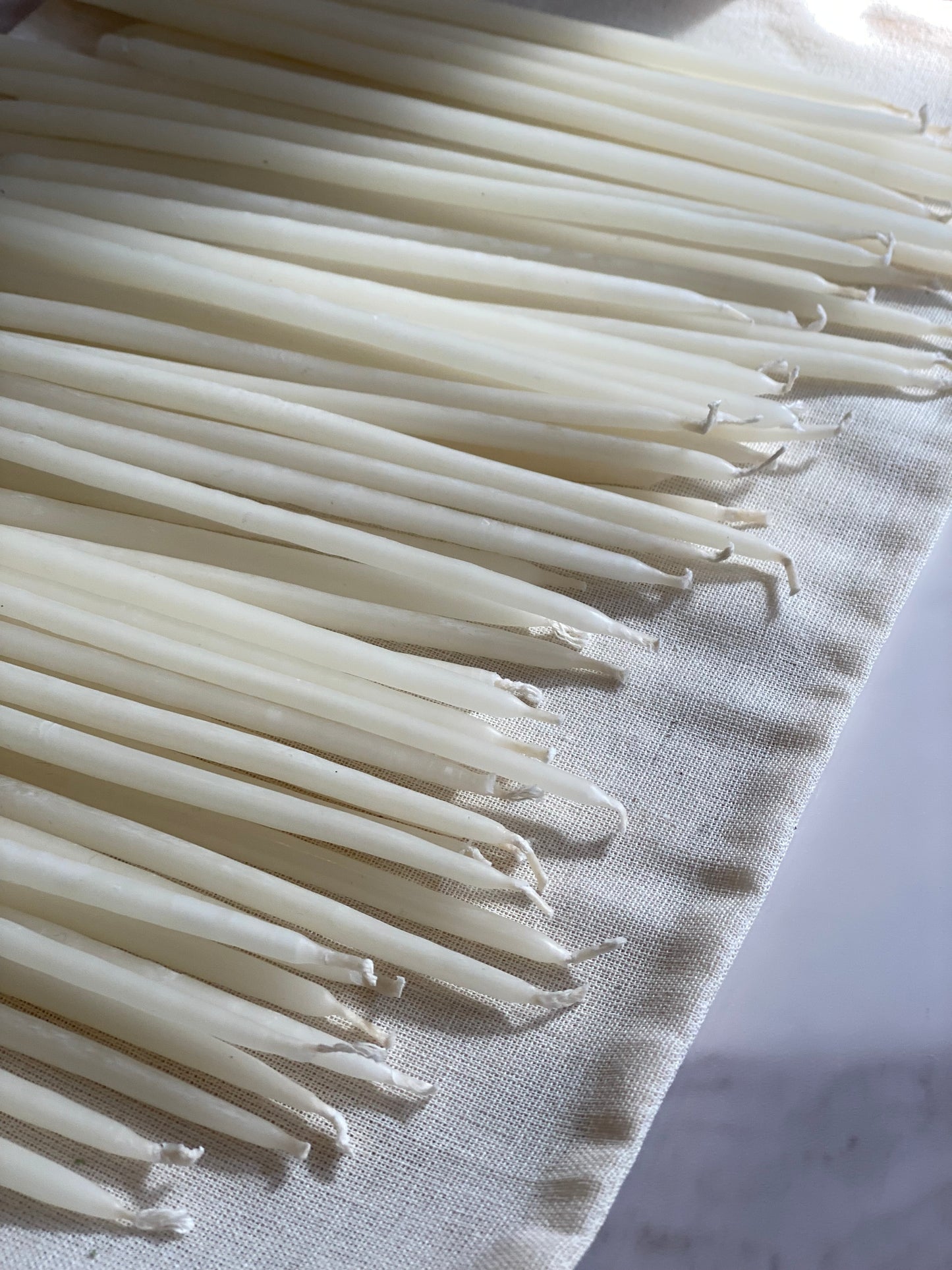 Tall Skinny Beeswax Birthday Candles