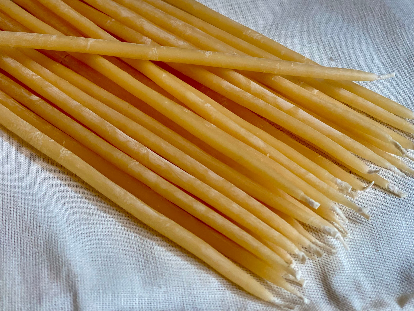 Tall Skinny Beeswax Birthday Candles