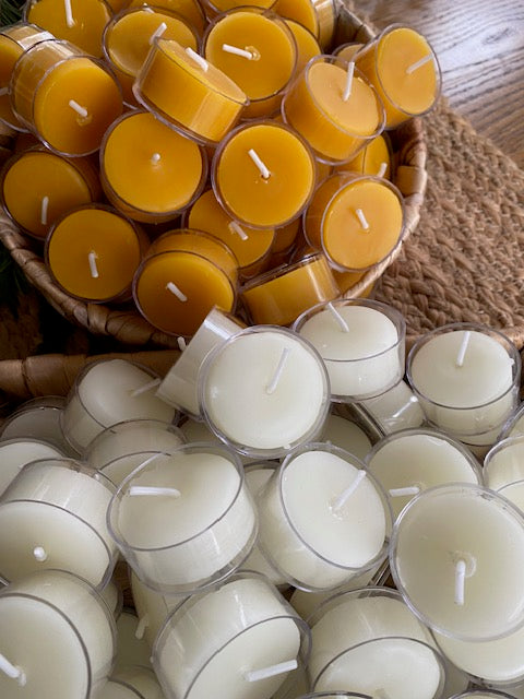 Beeswax Tea Light Candles 