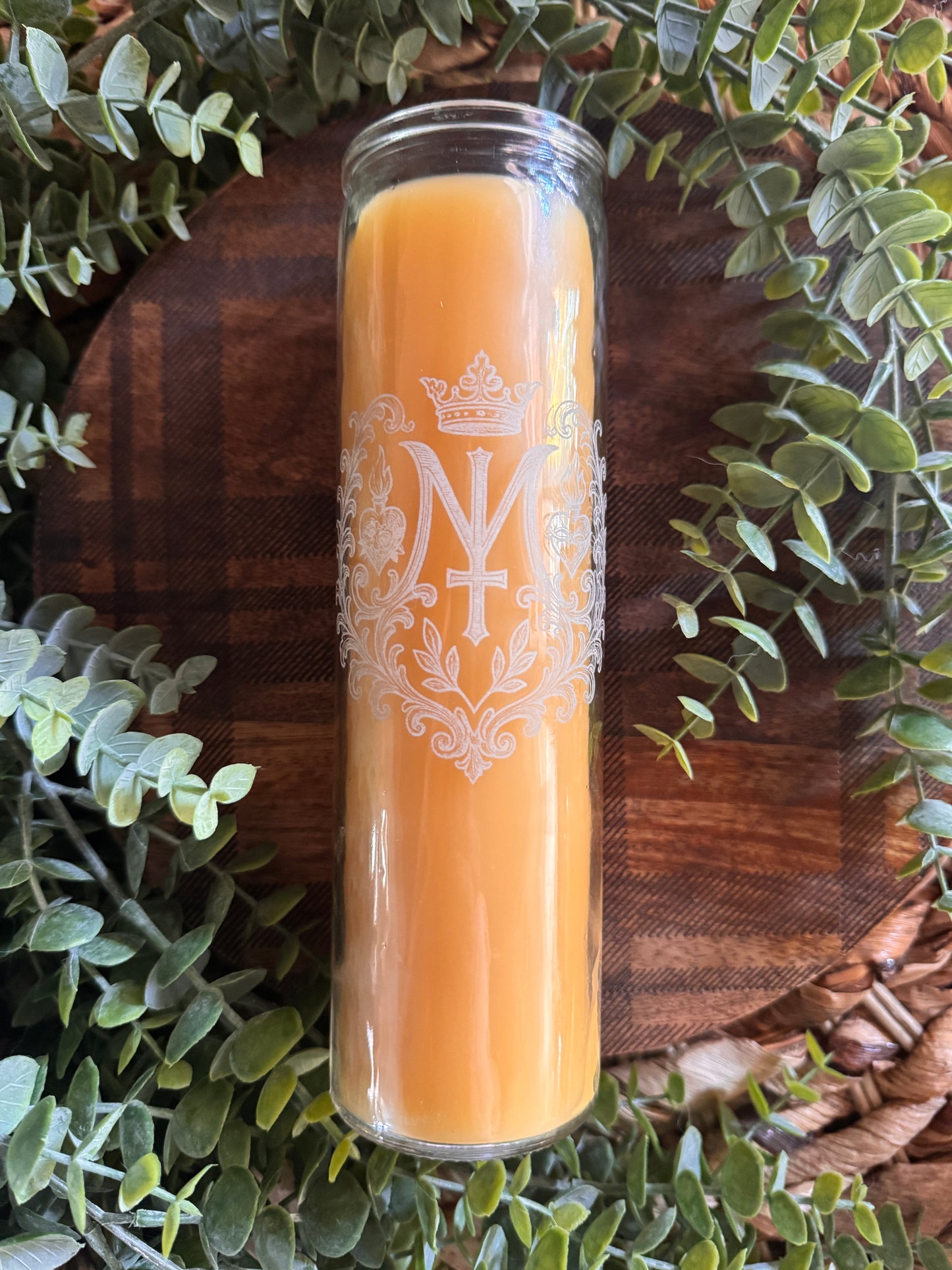Marian Devotional Candle