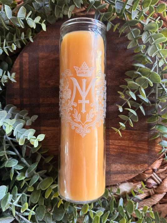 Marian Devotional Candle