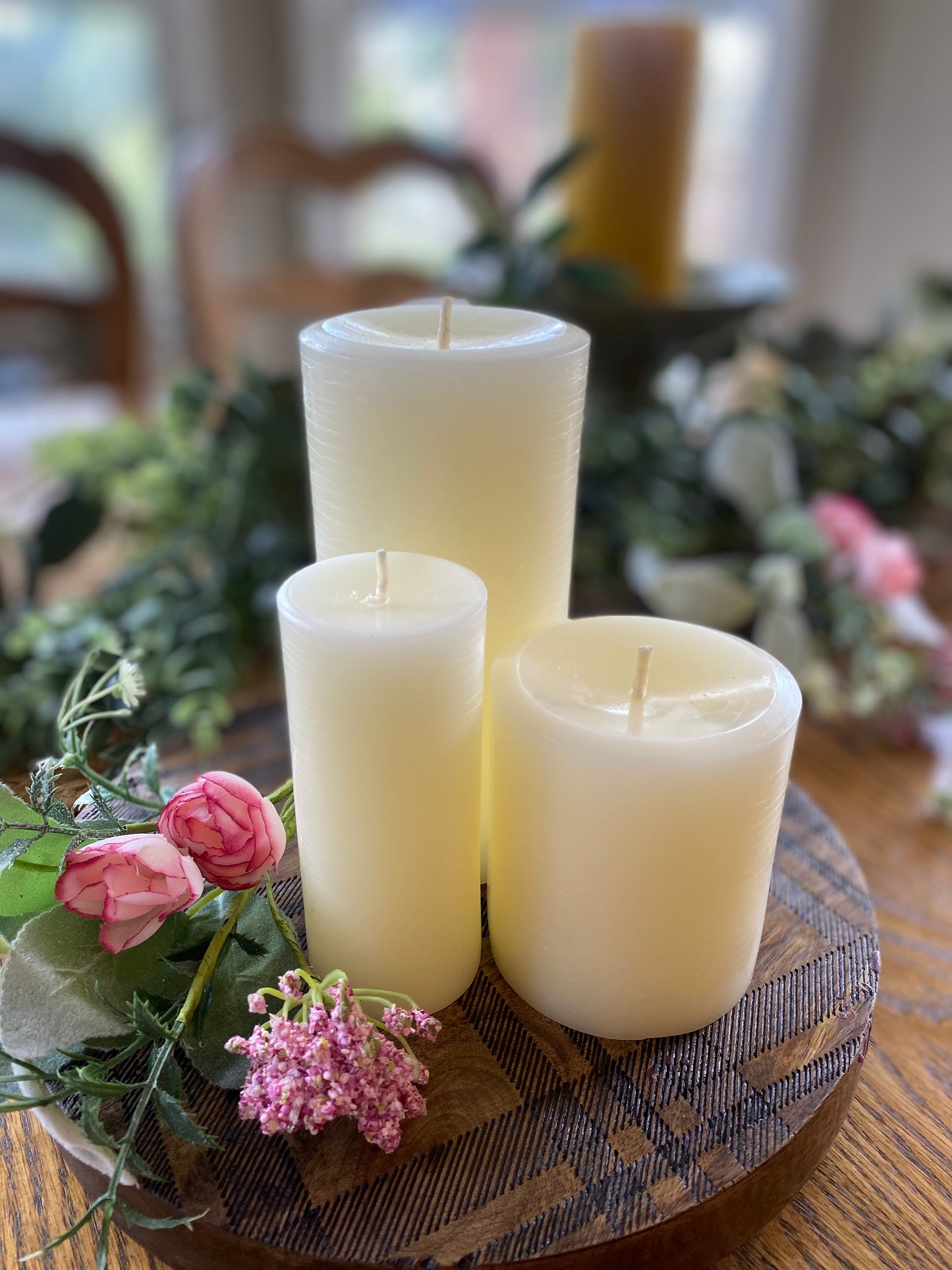 Beeswax Pillar Candles